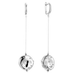 Серьги из серебра с куб. цирконием (Арт.rb-e316-3-x-w-x-x-w)