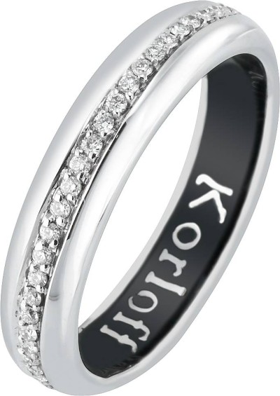 Кольцо обручальное с бриллиантами и эмалью «Wedding Harmony» Korloff (арт.K5HLNWG)