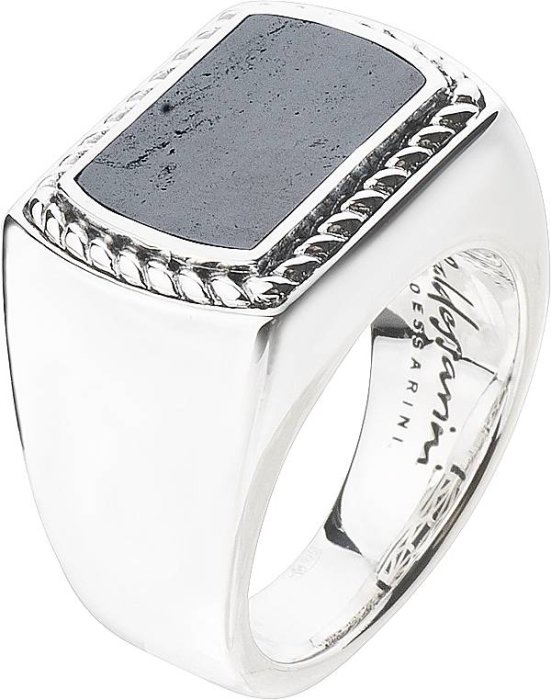 Кольцо из серебра с гематитом (Арт.y2014r_90_e1)