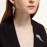 Серьги из белого золота с бриллиантами (Арт.1021787-3)
