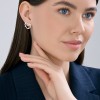 Серьги из серебра с фианитами «Хрустальное Сердце» Соколов (арт.94-122-00096-1)