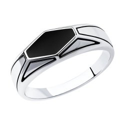 Кольцо из серебра с эмалью (Арт.94012536)