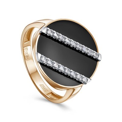 Кольцо золото с бриллиантами «Black Line Shine» Kabarovskу (арт.11-02053-1002)