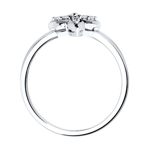 Кольцо из белого золота с бриллиантами (Арт.1012648-3)