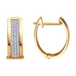 Серьги из золота с бриллиантами (Арт.1022204)