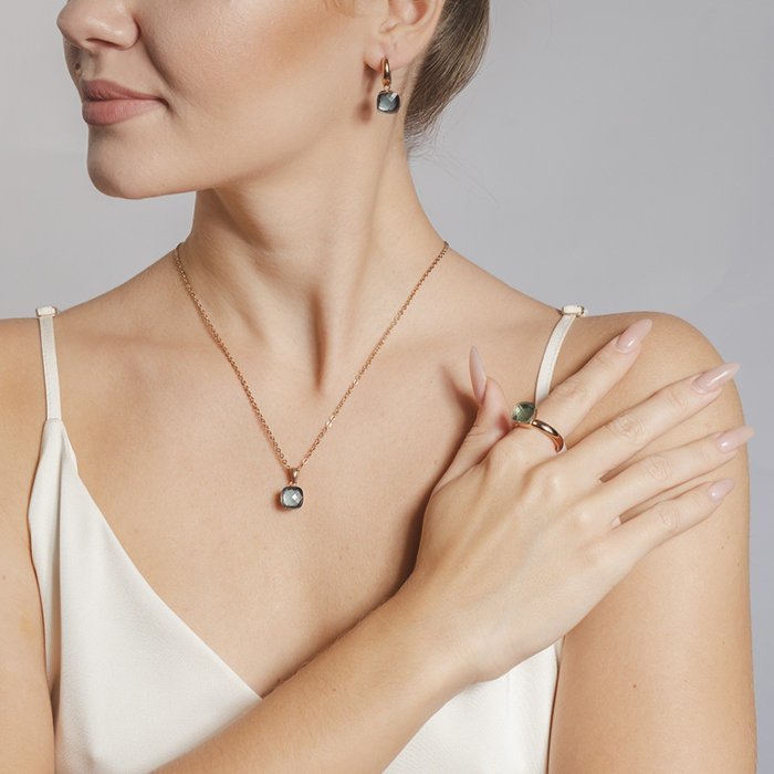 Колье-бижутерия Qudo (Арт.400143.1_bw_rg)