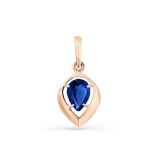 Кулон золото с корундом «Сапфировая Груша» Magic Stones (арт.10-1-097-1500-010)