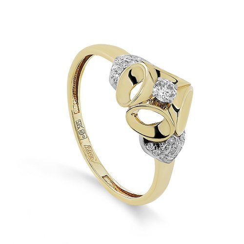 Кольцо с бриллиантами «Заветное сияние» золото 585 Kabarovsky (арт.1121435)