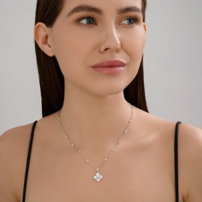 Колье из серебра с фианитами «Сияние звезды» SOKOLOV (арт.94071106)