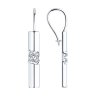 Серьги из серебра с фианитами (Арт.94-120-00889-1)