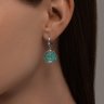 Серьги из серебра с эмалью (Арт.94026701)