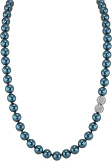 Ожерелье серебро с жемчугом и куб. цирконием «Pearl Kiss» Rivoli (арт.32L-SK-24)