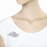 Брошь из серебра с фианитами (Арт.94-140-00485-1)