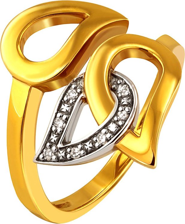 Кольцо из золота с бриллиантом (Арт.7vb001jb2_56)