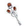 Брошь из серебра с гранатами (Арт.94-340-01165-2)