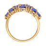 Кольцо из золота с танзанитами (Арт.6014389)
