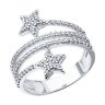 Кольцо из серебра с фианитами (Арт.94013630)
