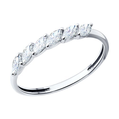 Кольцо из серебра с фианитами (Арт.94013836)