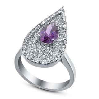 Кольцо серебряное с кубическим цирконием «Серебряные крылья» MySilversmith (арт.21qsrgg00610f-19-120_kubcirkonii)