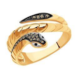Кольцо из золота с бриллиантами (Арт.7010067)