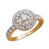 Кольцо из красного золота с бриллиантами «Созвездие Elegance» Estet (арт.01К615251)