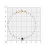Браслет золотой пробы 585 с миксом камней (Арт.79-50018)