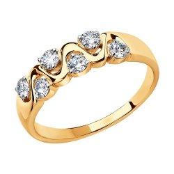 Кольцо из золота с бриллиантами (Арт.1010346)