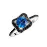 Кольцо с топазом «Spring Sky» серебро 925 Fresh Jewelry (арт.CZ-R00928-X-WB-LB-X-B)