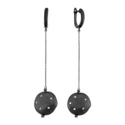 Серьги из серебра с куб. цирконием (Арт.rb-e316-4-x-b-x-x-w)