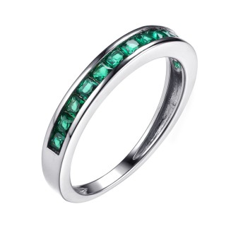 Кольцо серебряное со шпинелью «Spark Line» Fresh Jewelry (арт.SL-R1481-1-X-W-X-X-EM)