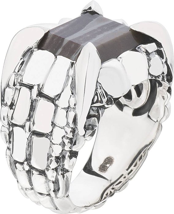 Кольцо из серебра с кальцитом (Арт.y2025r_90_h7)