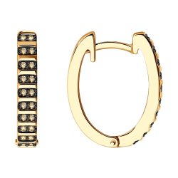 Серьги из золота с бриллиантами (Арт.1021788)