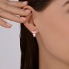 Серьги серебряные с эмалью «Розовый Мишка» SOKOLOV (арт.02225)