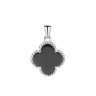 Кулон с керамикой «Lucky Large» из серебра 925 Fresh Jewelry (арт.TC-P00206-B-W-X-X-X)