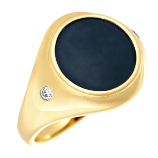 Кольцо с керамикой и фианитами «Ceramic Shine» Fresh Jewelry (арт.TM-R01383-Вl-G-X-X-W)