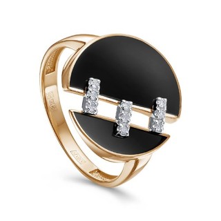 Кольцо с бриллиантами «Black Shine Sphere» золото 585 Kabarovsky (арт.11-02054-1002)