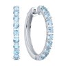 Серьги из серебра с топазами (Арт.92022140)
