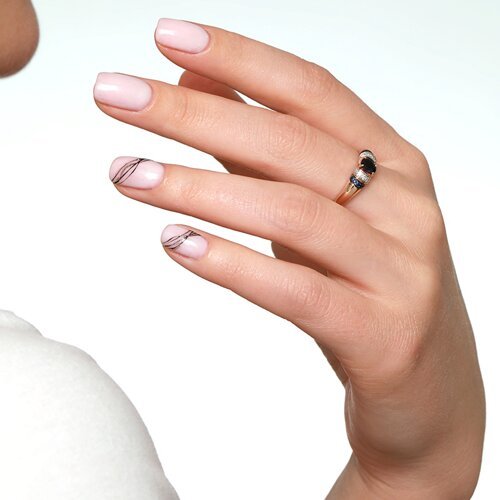 Кольцо из золота с бриллиантами и сапфирами (Арт.2011049)