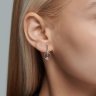 Серьги из белого золота с бриллиантами (Арт.1021608)
