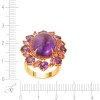 Кольцо золотое с аметистом, сапфирами и турмалинами «Pink Aurora» JVG (арт.R01312K_KO_PS_AM_TU_PINK)