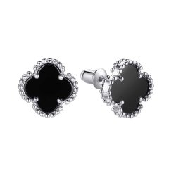 Серьги из серебра с керамикой (Арт.tc-e02176-b-w-x-x-x)