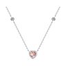 Колье из серебра с ситаллом и фианитами (Арт.92070077)