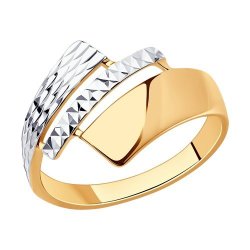 Кольцо из золочёного серебра (Арт.93-110-00803-1)