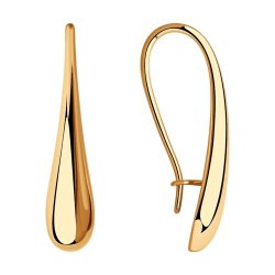 Серьги из золочёного серебра (Арт.93-120-00844-1)