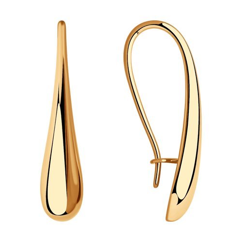 Серьги из золочёного серебра (Арт.93-120-00844-1)