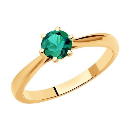 Кольцо из золота с изумрудом (Арт.3010588)
