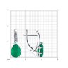 Серьги из серебра с агатами и фианитами (Арт.94-320-02059-4)