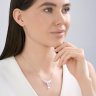 Колье из серебра с синтетическим жемчугом и эмалью (Арт.94071320)