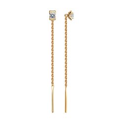 Серьги из золота с фианитами (Арт.51-123-00686-1)