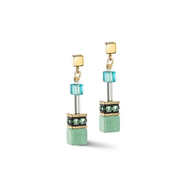 Пусеты green-turquoise la_4905_21-0506